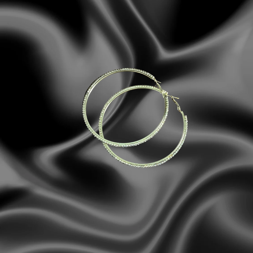 Gold hoop earrings
